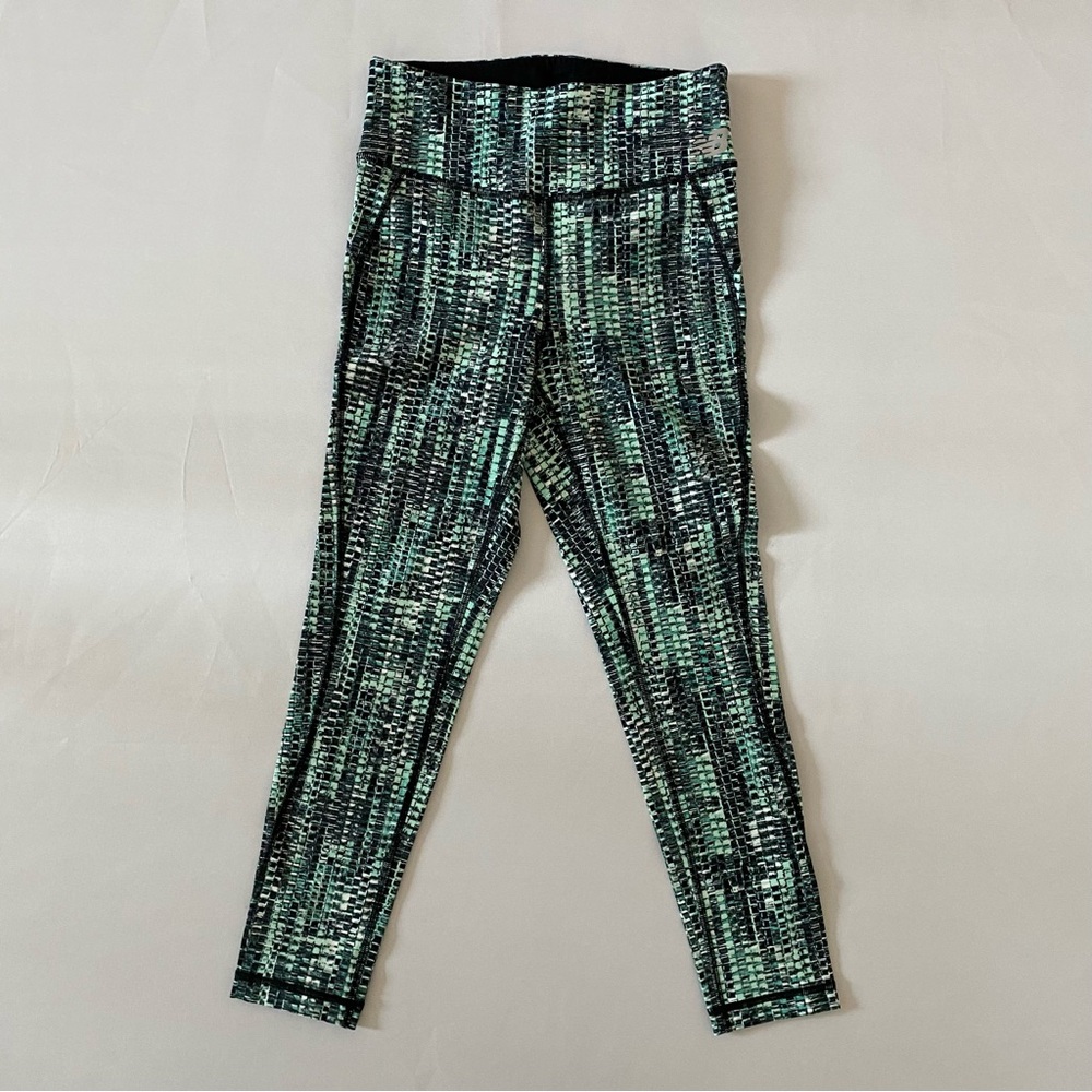 New Balance Green Printed Harmony High Rise Leggings  Women's size Small